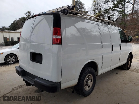 2020 Chevrolet Express Cargo Van with VIN 1GCWGAFP3L1263369, listed as a Copart auction lot 42049285 with 0 mi miles and Clean Title. Bid and sale history available at carsss.com. Image 3.