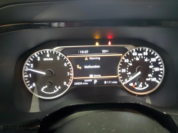 2022 Nissan Pathfinder SL with VIN 5N1DR3CA4NC274168, listed as a Copart auction lot 83111854 with 29,830 mi miles and Salvage Title. Bid and sale history available at carsss.com. Image 9.