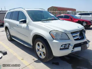 2011 Mercedes-Benz GL-Class GL 450 with VIN 4JGBF7BE7BA758192, listed as a IAAI auction lot 41815909 with 168,823 mi miles. Bid and sale history available at carsss.com. Image 1.