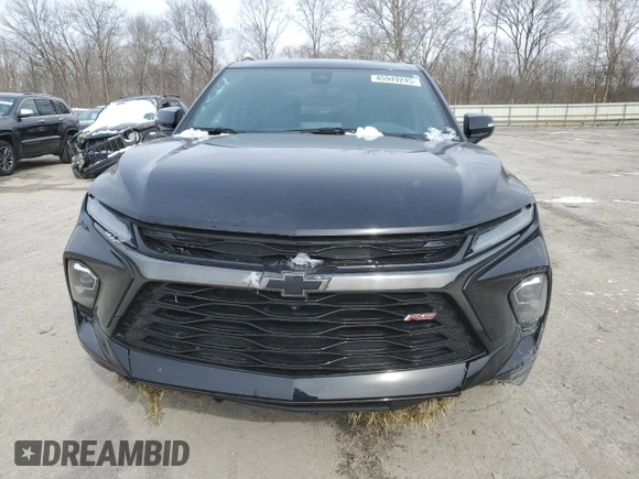 2023 Chevrolet Blazer RS with VIN 3GNKBKRSXPS208402, listed as a Copart auction lot 45949245 with 15,301 mi miles and Salvage title. Bid and sale history available at DreamBid. Image 5.
