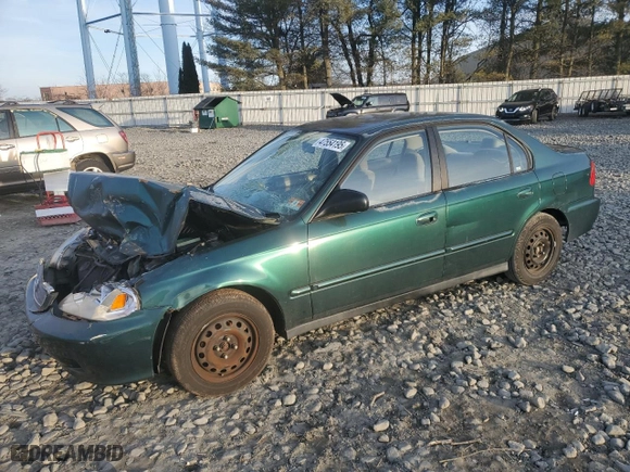 2000 Honda Civic VP with VIN 2HGEJ661XYH597401, listed as a Copart auction lot 47554195 with 156,681 mi miles and Salvage Title. Bid and sale history available at carsss.com. Image 1.