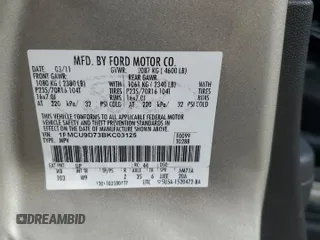 2011 Ford Escape XLT с VIN 1FMCU9D73BKC03125, выставлен на аукционе Copart как лот 65629545 с пробегом 182 633 миль миль и Списание • Salvage title. История ставок и продаж доступна на DreamBid. Изображение 14.