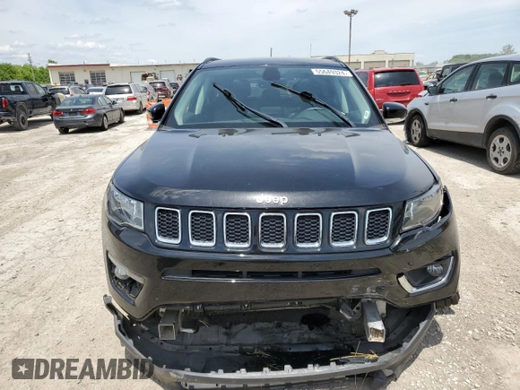 2018 Jeep Compass Limited z VIN 3C4NJDCB5JT246036, wystawiony jako Copart lot #55649324 z przebiegiem Nie podano mil oraz Nie do naprawy • Non repairable. Historia ofert i sprzedaży dostępna na DreamBid. Obrazek 5.