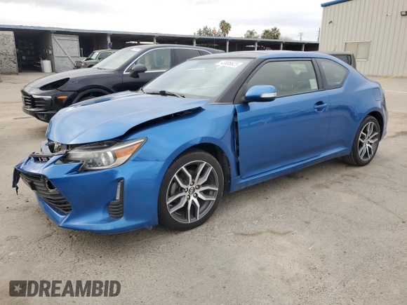 2016 Scion tC with VIN JTKJF5C76GJ021098, listed as a Copart auction lot 43808625 with 88,644 mi miles and Salvage Title. Bid and sale history available at carsss.com. Image 1.
