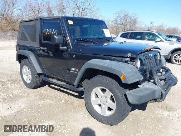 2014 Jeep Wrangler Sport with VIN 1C4AJWAGXEL319749, listed as a IAAI auction lot 41752779 with 140,045 mi miles and . Bid and sale history available at DreamBid. Image 1.