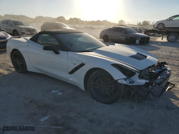 2014 Chevrolet Corvette Stingray Z51 3LT with VIN 1G1YM3D74E5112013, listed as a Copart auction lot 83053014 with 0 mi miles and Clean Title. Bid and sale history available at carsss.com. Image 4.