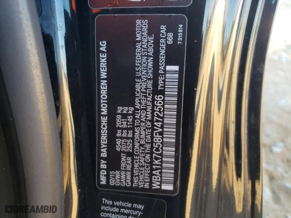 2015 BMW 2 Series 228i xDrive with VIN WBA1K7C58FV472566, listed as a Copart auction lot 83820624 with 76,950 mi miles and Salvage Title. Bid and sale history available at carsss.com. Image 12.