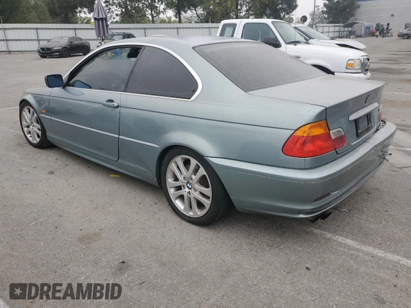 2002 BMW 3 Series 330Ci with VIN WBABN534X2PH01001, listed as a Copart auction lot 75676414 with Not Provided miles and Salvage Title. Bid and sale history available at DreamBid. Image 2.