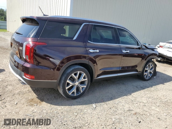 2020 Hyundai Palisade SEL z VIN KM8R34HE6LU073176, wystawiony jako Copart lot #55342774 z przebiegiem 59 338 mil mil oraz Szkoda całkowita • Salvage title. Historia ofert i sprzedaży dostępna na DreamBid. Obrazek 3.