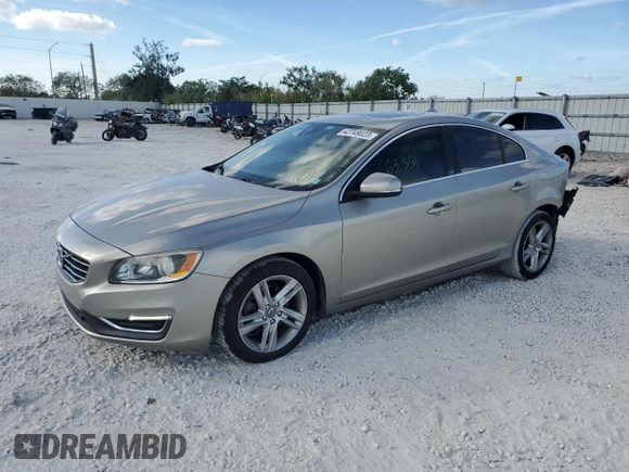 2015 Volvo S60 T5 Drive-E Premier Plus with VIN YV140MFC1F2302222, listed as a Copart auction lot 42749023 with 63,551 mi miles. Bid and sale history available at carsss.com. Image 1.