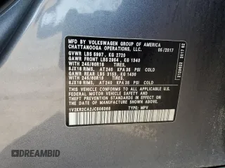 2018 Volkswagen Atlas SE z VIN 1V2KR2CA2JC508368, wystawiony jako Copart lot #45112465 z przebiegiem Nie podano mil oraz Szkoda całkowita • Salvage title. Historia ofert i sprzedaży dostępna na DreamBid. Obrazek 13.