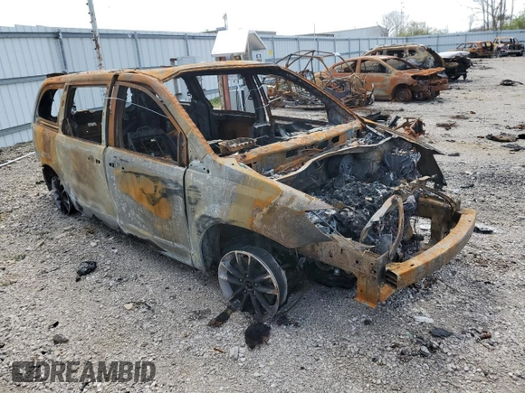 2018 Dodge Grand Caravan SXT with VIN 2C4RDGCG9JR205224, listed as a Copart auction lot 49682945 with Not Provided miles and Salvage Title. Bid and sale history available at DreamBid. Image 4.