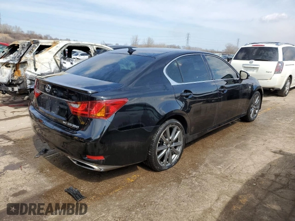 2013 Lexus GS 350 with VIN JTHCE1BLXD5016161, listed as a Copart auction lot 64255194 with 137,225 mi miles and Salvage Title. Bid and sale history available at carsss.com. Image 3.