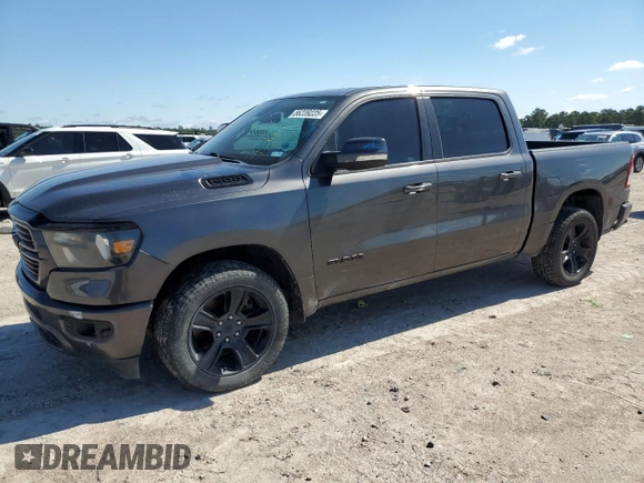 2020 Ram 1500 Big Horn with VIN 1C6RREFT0LN406189, listed as a Copart auction lot 56239225 with 137,829 mi miles and Salvage title. Bid and sale history available at DreamBid. Image 1.