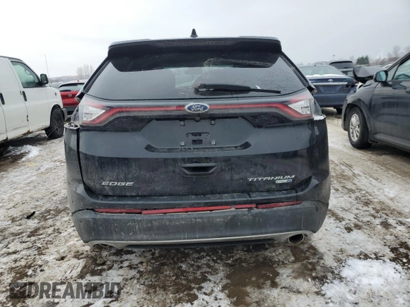 2017 Ford Edge Titanium with VIN 2FMPK4K95HBB65205, listed as a Copart auction lot 42029765 with 0 mi miles and Non Repairable. Bid and sale history available at carsss.com. Image 6.