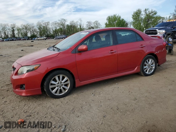 2010 Toyota Corolla with VIN 2T1BU4EE4AC386390, listed as a Copart auction lot 53977665 with 176,739 mi miles and Clean Title. Bid and sale history available at carsss.com. Image 1.