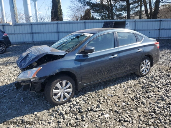 2014 Nissan Sentra S with VIN 3N1AB7AP8EL669794, listed as a Copart auction lot 46884775 with 188,491 mi miles and Salvage Title. Bid and sale history available at carsss.com. Image 1.