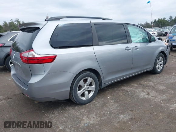 2015 Toyota Sienna LE AAS with VIN 5TDKK3DC1FS551231, listed as a IAAI auction lot 41991035 with 115,149 mi miles and . Bid and sale history available at DreamBid. Image 4.
