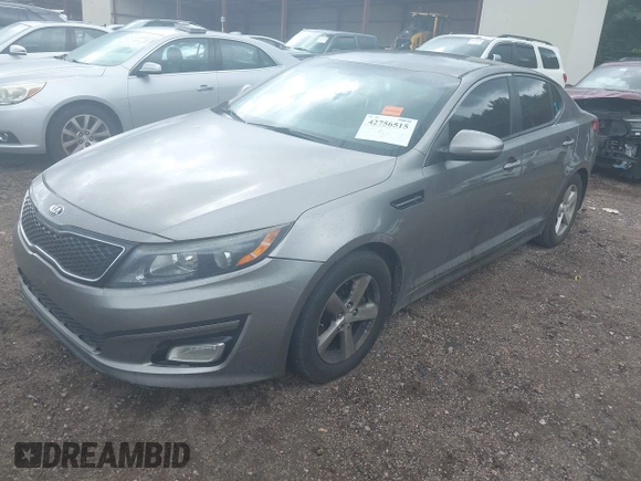 2015 Kia Optima LX with VIN 5XXGM4A73FG494254, listed as a IAAI auction lot 42756515 with 198,636 mi miles and . Bid and sale history available at DreamBid. Image 2.
