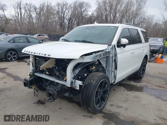 2023 Ford Expedition Limited with VIN 1FMJU2A8XPEA34223, listed as a IAAI auction lot 41815116 with 25,427 mi miles and . Bid and sale history available at DreamBid. Image 2.