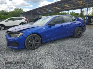 2023 Acura TLX w/A-Spec Package z VIN 19UUB6F52PA002811, wystawiony jako Copart lot #55400385 z przebiegiem 37 199 mil mil oraz Szkoda całkowita • Salvage title. Historia ofert i sprzedaży dostępna na DreamBid. Obrazek 1.
