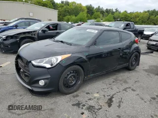 2015 Hyundai Veloster Turbo with VIN KMHTC6AE2FU240326, listed as a Copart auction lot 54400765 with 151,748 mi miles and Salvage title. Bid and sale history available at DreamBid. Image 1.