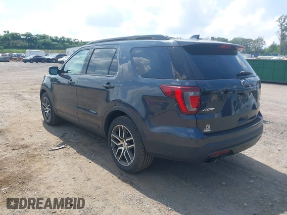 2017 Ford Explorer Sport with VIN 1FM5K8GT7HGB75715, listed as a IAAI auction lot 42570690 with 109,452 mi miles and . Bid and sale history available at DreamBid. Image 3.