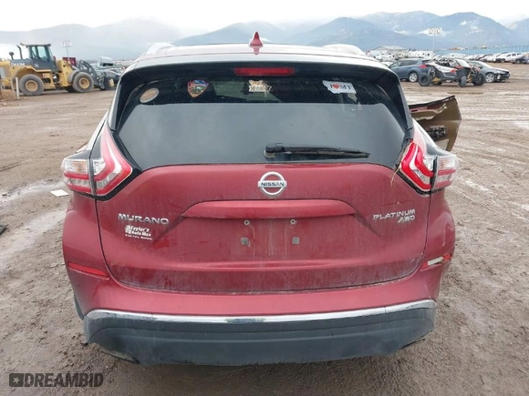 2016 Nissan Murano S with VIN 5N1AZ2MHXGN167917, listed as a IAAI auction lot 41074897 with 141,518 mi miles. Bid and sale history available at carsss.com. Image 17.