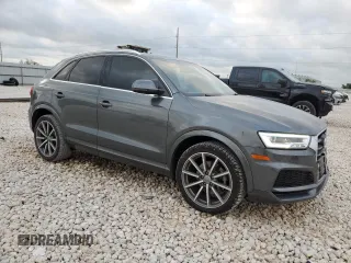 2018 Audi Q3 Premium Plus with VIN WA1HCCFS7JR022640, listed as a Copart auction lot 53517985 with 52,513 mi miles and Salvage Title. Bid and sale history available at carsss.com. Image 4.