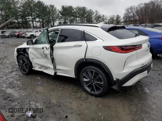 2023 Infiniti QX55 Luxe z VIN 3PCAJ5JR1PF106870, wystawiony jako Copart lot #82974974 z przebiegiem 24 001 mil mil oraz Szkoda całkowita • Salvage title. Historia ofert i sprzedaży dostępna na DreamBid. Obrazek 2.