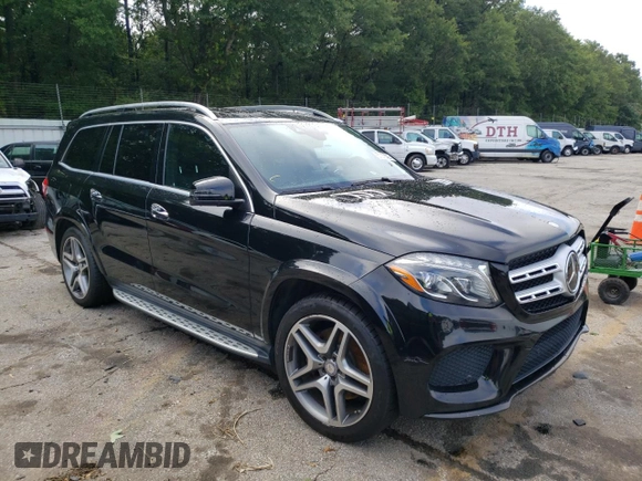 2017 Mercedes-Benz GLS with VIN 4JGDF7DE1HA857668, listed as a Copart auction lot 57278323 with 128,492 mi miles. Bid and sale history available at carsss.com. Image 4.