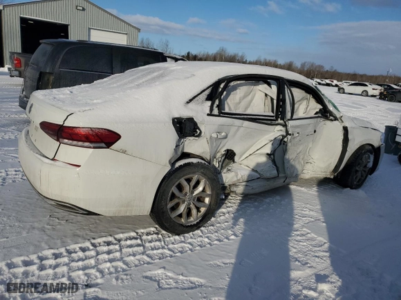 2020 Volkswagen Passat 2.0T S with VIN 1VWAA7A34LC002725, listed as a Copart auction lot 89386975 with 0 mi miles and Salvage Title. Bid and sale history available at carsss.com. Image 3.