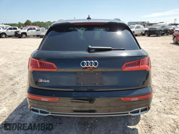 2018 Audi SQ5 Premium Plus with VIN WA1A4AFY8J2008827, listed as a Copart auction lot 70722004 with Not Provided miles and Salvage Title. Bid and sale history available at DreamBid. Image 6.