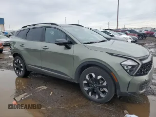 2023 Kia Sportage X-Line with VIN 5XYK6CAF9PG125417, listed as a Copart auction lot 47107505 with 26,470 mi miles and Salvage Title. Bid and sale history available at carsss.com. Image 4.
