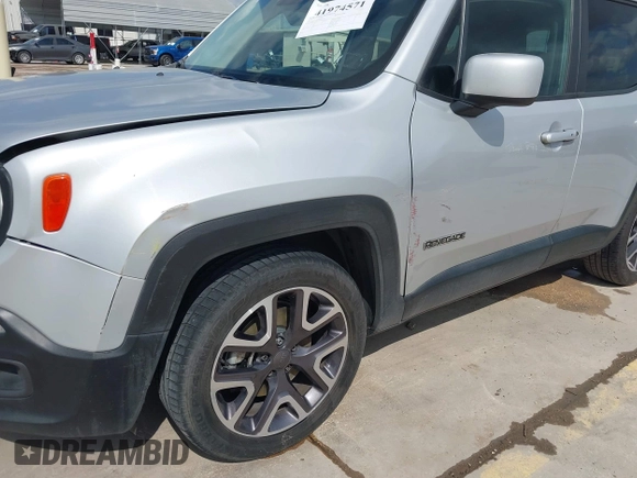 2015 Jeep Renegade Latitude with VIN ZACCJABT3FPC06455, listed as a IAAI auction lot 41974571 with 95,080 mi miles and . Bid and sale history available at DreamBid. Image 17.