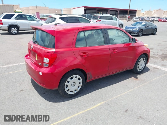 2008 Scion xD with VIN JTKKU10488J000722, listed as a IAAI auction lot 42224611 with 89,465 mi miles and . Bid and sale history available at DreamBid. Image 4.