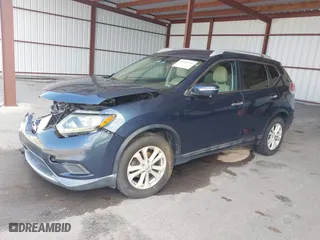 2015 Nissan Rogue S with VIN 5N1AT2MT5FC758950, listed as a IAAI auction lot 42018191 with 106,323 mi miles. Bid and sale history available at carsss.com. Image 2.