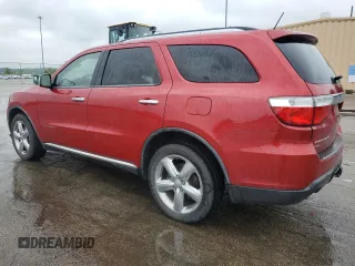 2011 Dodge Durango Citadel with VIN 1D4SE5GT3BC695425, listed as a Copart auction lot 57605535 with 186,998 mi miles and Salvage title. Bid and sale history available at DreamBid. Image 2.