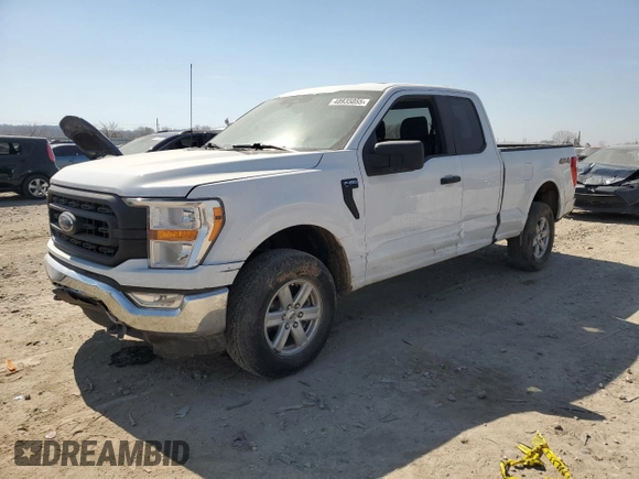 2022 Ford F-150 XL with VIN 1FTEX1EB6NKE84205, listed as a Copart auction lot 48935055 with 43,189 mi miles and Salvage title. Bid and sale history available at DreamBid. Image 1.