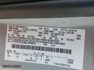 2021 Ford Ranger XL with VIN 1FTER1FH3MLD84830, listed as a Copart auction lot 42802385 with 0 mi miles and Salvage Title. Bid and sale history available at carsss.com. Image 14.
