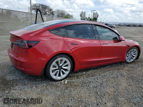 2022 Tesla Model 3 z VIN 5YJ3E1EA5NF155772, wystawiony jako Copart lot #50805725 z przebiegiem 73 491 mil mil oraz Szkoda całkowita • Salvage title. Historia ofert i sprzedaży dostępna na DreamBid. Obrazek 3.