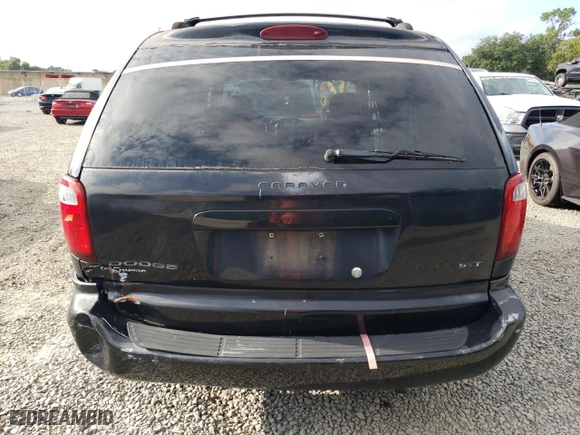 2006 Dodge Caravan SXT with VIN 1D4GP45R46B738943, listed as a Copart auction lot 70921874 with 0 mi miles and Salvage Title. Bid and sale history available at carsss.com. Image 6.