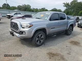 2020 Toyota Tacoma SR5 z VIN 3TMCZ5AN7LM302123, wystawiony jako Copart lot #57299805 z przebiegiem 43 244 mil mil oraz Szkoda całkowita • Salvage title. Historia ofert i sprzedaży dostępna na DreamBid. Obrazek 1.