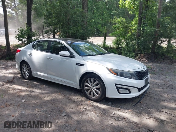 2015 Kia Optima EX with VIN 5XXGN4A75FG416779, listed as a IAAI auction lot 42642416 with 145,683 mi miles and . Bid and sale history available at DreamBid. Image 1.