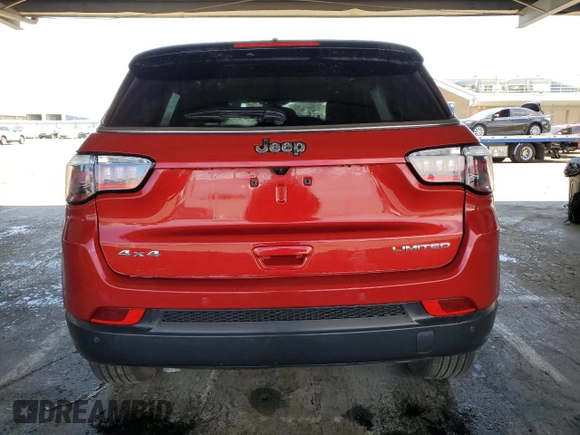 2025 Jeep Compass Limited с VIN 3C4NJDCN8ST550456, выставлен на аукционе Copart как лот 64238505 с пробегом 10 306 миль миль и Списание • Salvage title. История ставок и продаж доступна на DreamBid. Изображение 6.