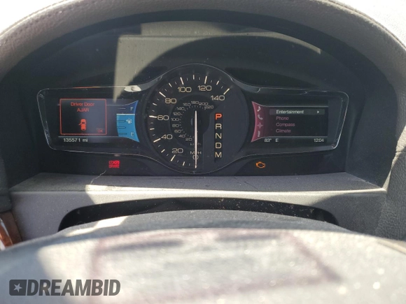 2012 Lincoln MKX with VIN 2LMDJ8JK1CBL13753, listed as a Copart auction lot 54817915 with 135,571 mi miles and Salvage Title. Bid and sale history available at DreamBid. Image 9.
