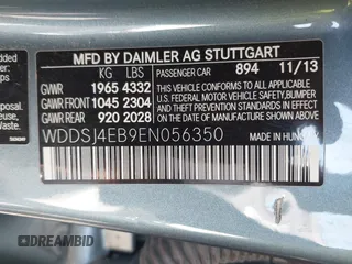 2014 Mercedes-Benz CLA 250 with VIN WDDSJ4EB9EN056350, listed as a IAAI auction lot 42076209 with 108,193 mi miles and . Bid and sale history available at DreamBid. Image 9.