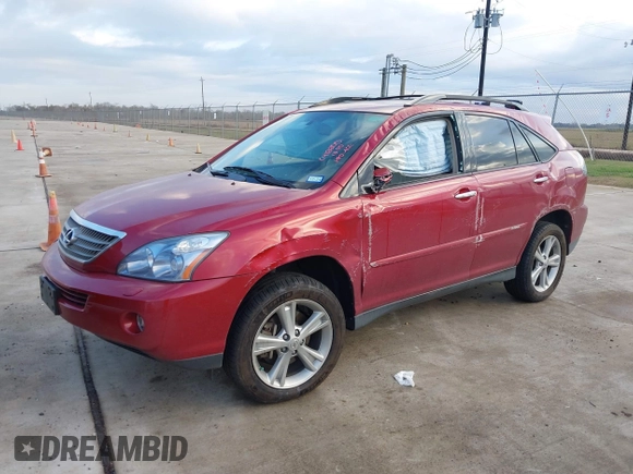 2008 Lexus RX 400h with VIN JTJGW31U082851762, listed as a IAAI auction lot 41232400 with 104,326 mi miles and . Bid and sale history available at DreamBid. Image 2.