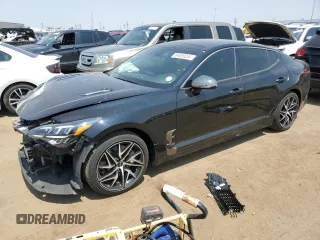 2022 Kia Stinger GT-Line with VIN KNAE35LD1N6117466, listed as a Copart auction lot 64859264 with 13,049 mi miles and Salvage Title. Bid and sale history available at carsss.com. Image 1.