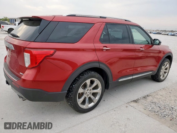 2020 Ford Explorer Platinum with VIN 1FM5K8HC0LGC24311, listed as a Copart auction lot 53174255 with 44,022 mi miles and Clean title. Bid and sale history available at DreamBid. Image 3.